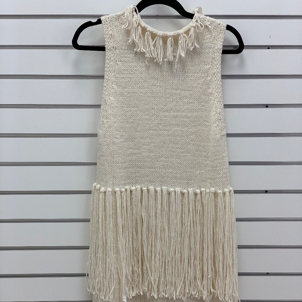 3.1 Philip Lim Knit Shift Dress with Fringe